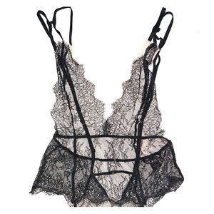 New black and nice lace body